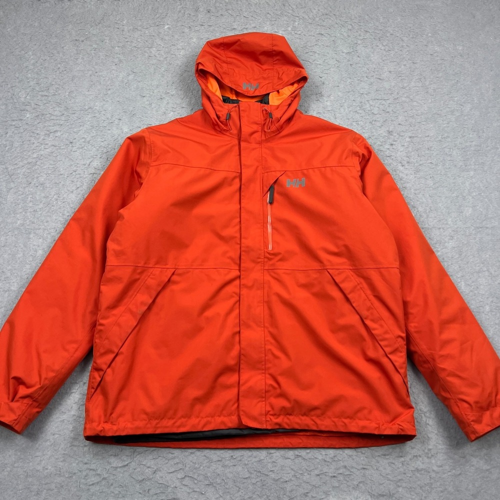 Helly Hansen Squamish CIS Jacket Mens XXL Red 3-in-1 Insulated Hooded Lined Tech